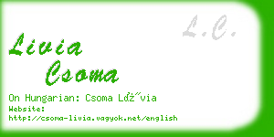 livia csoma business card